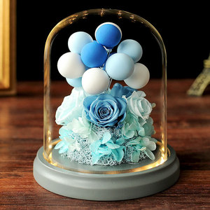 Wholesale Christmas Valentine's Day gift Confession <b>Balloon</b> Eternal Flower Rose for Girlfriend Creative night light decoration - Product Image 2