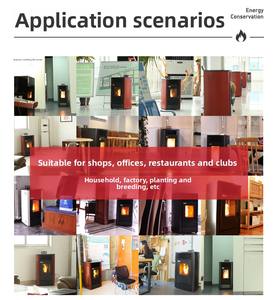 Poêle à granulés moderne avec foyer intégré, <span class=keywords><strong>petit</strong></span> poêle à granulés moderne avec télécommande, poêle à granulés bon marché de style européen - Product Image 5