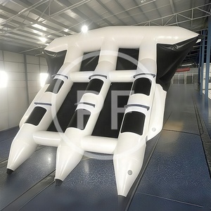 Tubes de jouets fous en PVC à usage intensif de taille personnalisée <span class=keywords><strong>bouée</strong></span> pontons à pédales <span class=keywords><strong>bateau</strong></span> banane gonflable de meilleure qualité pour l'amusement aquatique fou - Product Image 3