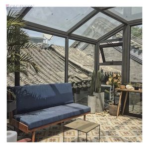 Fuson Australia Eropa pemasangan ruang matahari standar bingkai aluminium prefabrikasi Sunroom sementara Lowe - Product Image 2