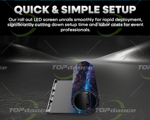 Pantalla LED Enrollable Publicitaria, Pantalla LED Flexible Plegable, Pantalla de Video LED Enrollable - Product Image 5