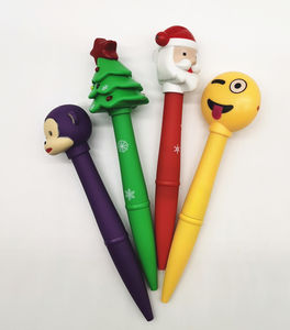 Venta al por mayor niños lindo luz LED dibujos animados brillo bolígrafo - Product Image 4