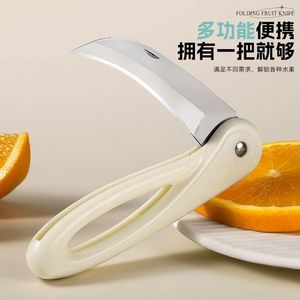 Couteau éplucheur pliable en acier inoxydable, outil compact pour éplucher les légumes et les fruits, fonctionnement manuel - Product Image 4