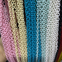 Chaîne en résine acrylique colorée pour bijoux, collier en plastique, fabrication directe, offre spéciale, 2021