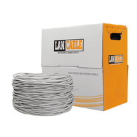 Kabel LAN Cat6 Kecepatan Tinggi 305m Kabel Komunikasi Tembaga 24AWG UTP Kabel Ethernet Jaringan untuk Kantor dan Rumah