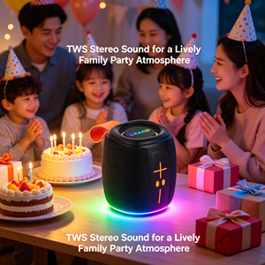 Portable Wireless <b>Bluetooth</b> <b>Speaker</b> <b>with</b> 66mm Big Driver IPX4 Waterproof RGB <b>Light</b> for Outdoor Camping - Product Image 1