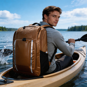 Insulated Cooler Backpack Leakproof Large Capacity Portable Cooler for <b>Camping</b> Hiking Picnic Fishing Outdoor Activities - Product Image 1