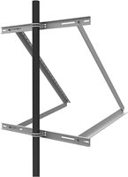 Supports photovoltaïques, système de montage solaire lesté, structure de support au sol, anodisé, résistance au vent 60 m/s, résistance à la neige