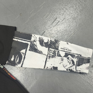 Chất Lượng Cao Tùy Chỉnh Dtg In Hai Tone Màu Áo Phông Hai Lớp Tay Áo Dài Tay Áo Cho Nam Giới - Product Image 4