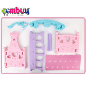 Jeu d'intérieur de jouets pour enfants, poupée, <span class=keywords><strong>lit</strong></span> à bascule, nouvelle collection - Product Image 4