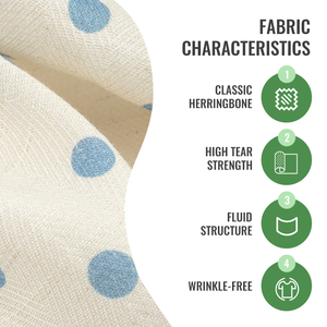 High Quality Custom Woven Herringbone Twill Printed Lyocell Viscose Nylon Linen Herringbone Twill Fabric for Clothing - Product Image 3