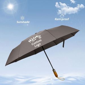 Automatic Folding Sun Foldable Promotional Custom Umbrella <b>Smart</b> Portable with Shelter - Product Image 2