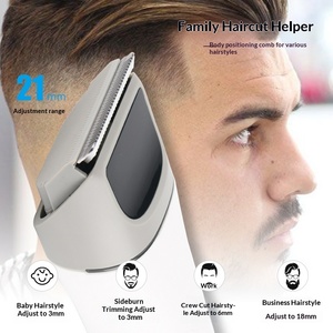 Hair Beard Trimmer <b>Men</b> 21 Length Adjustable Ceramic <b>Cutters</b> USB Rechargeable 1200mAh Cordless Electric Clippers - Product Image 3