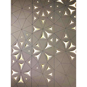 Gute Qualität Komplizierte laser geschnittene 3D-Wandplatte für Hotel fassaden Pop-Materialien PVC und WPC Design Metall verkleidung Wand paneel - Product Image 2