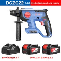Marteau électrique multifonction haute puissance de qualité industrielle DCZC22B 20V sans balais avec batterie au lithium DIY