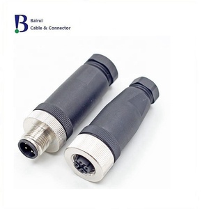 IP67 Waterproof M12 Male Female Right Angle <strong>Assembly</strong> Plastic Plug Connector 3/4/5/8/12 Pin A/B/<strong>C</strong>/D <strong>Coding</strong> Copper Contact - Product Image 6