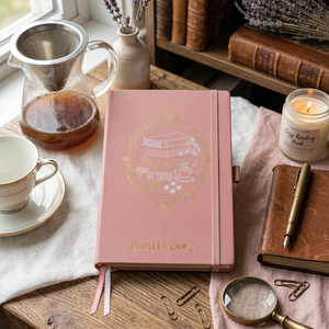 LABON Diario de Lectura Personalizado Rosa, Registro de Reseñas, Regalo para Amantes de los Libros, Cuaderno de Notas con Clasificación, Tapa Dura - Product Image 3