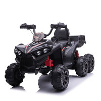 VTT 12v avec accélérateur manuel alimenté par batterie à six roues à suspension à ressort sur quad