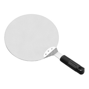 Stainless Steel Pizza Spatula <b>10</b> <b>Inch</b> Round Non Slip Handle For <b>Cake</b> And Pizza Transfer - Product Image 2