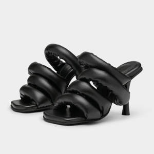 Andales Talons aiguilles d'hiver pour femmes Nouvelle mode Semelle intérieure en PVC à bout ouvert Escarpins à sangle croisée Sandales de fête d'été de haute qualité - Product Image 5