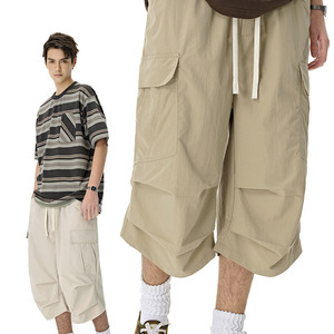 Arbeitshosen 2026 Sommer Neuheit Streetwear-Marke Amerikanischer Bergstil Lose Lässige Dreiviertel-Hosen - Product Image 2