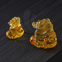 Statue de décoration de table en cristal K9 Dragon du Zodiaque Chinois Feng Shui, écologique, de haute qualité, pour la maison et les cadeaux d'affaires