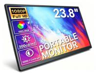 Pengiriman Cepat D1 23.8Inch 1080P IPS FHD Monitor Laptop Portabel Plug-and-play Tanpa Driver Perawatan Mata Operasi Pabrik