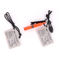 Outils de survie en randonnée d'urgence multifonctions Réflecteur portable léger Kit de miroir de signal de sauvetage pour expédition