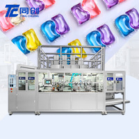 Machine d'emballage entièrement automatique à grande vitesse pour dosettes de lessive en film hydrosoluble, facile à utiliser