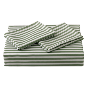 Parure de lit rayée brossée 3 pièces – Housse de <span class=keywords><strong>couette</strong></span> rayée chaude et confortable, respirante et anti-boulochage pour chambre et appartement - Product Image 6
