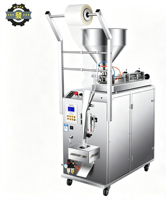 Machine d'emballage semi-automatique pour sachets de pâte 200g, avec dosage par piston, remplissage et scellage, pour pâte de chocolat, sauce à l'ail, masque facial, crème