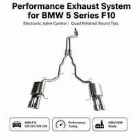 Échappement personnalisé Catback pour BMW 520i 528i 535i F10 2.0T 3.0T en acier inoxydable avec silencieux à valve, accessoires auto
