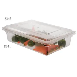 Contenedor de plástico para cocina NSF de EE. UU., contenedor de plástico para almacenamiento de alimentos de 32L, contenedor Rectangular de policarbonato