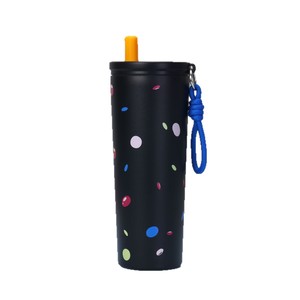 Thermos en acier inoxydable 316 motif dessin animé, grande capacité, pour voiture, avec <span class=keywords><strong>paille</strong></span> et tasse à café, vente en gros - Product Image 5