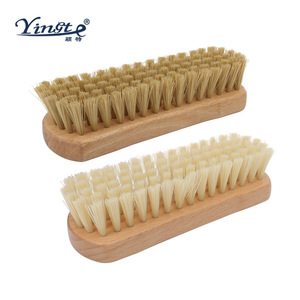 Yinste Wooden Pig Hair <b>Shoe</b> <b>Brush</b> For Cleaning Polishing <b>Shoes</b> With Soft Bristles - Product Image 3