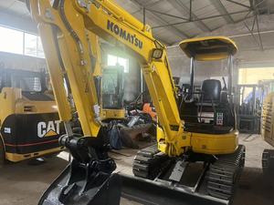 Mini-excavatrice KOMATSU 3 tonnes, godet de terrassement de 0,2 m³, équipement de construction d'occasion, moteur Hyundai, vannes hydrauliques Kawasaki - Product Image 3