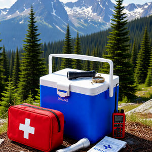 Kit di Pronto Soccorso per Esterni 15L 2-8 ℃   Contenitore Termico Personalizzato per Campeggio, Viaggi e Pesca, Ghiacciaia Rigida in Plastica - Product Image 2