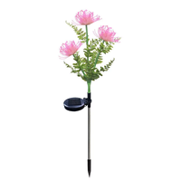 Lampes solaires LED d'extérieur étanches en forme de lys araignée artificiel pour la décoration de clôtures de bord de mer et de cours