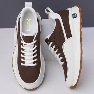Zapatos Deportivos Casuales con Cordones para Hombre, Nuevos de Otoño, con Suela Suave, a la Moda, Combinables con Todo, de Fibra Superfina, con Absorción de Impactos, para Viajes al Aire Libre, de Goma - Product Image 2