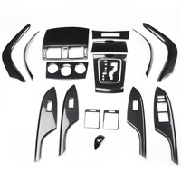 Volant en plastique pour Toyota Corolla (modèles 2007-2013) avec motif carbone modifié, panneau de navigation noir, décoration intérieure de voiture