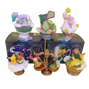Re-Ment Pokemones Starrium Series Twinkling <span class=keywords><strong>Star</strong></span> Wish Box Full Set Pika Chu Eevee Mew PVC Figure Toys for Kids Desk Decoration - Product Image 1