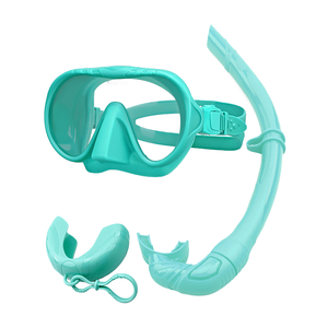 Set Snorkel Profesional Anti-Kabut Custom Aloma, Perlengkapan Menyelam, Peralatan Snorkeling, Masker Menyelam Tanpa Bingkai untuk Freediving - Product Image 1
