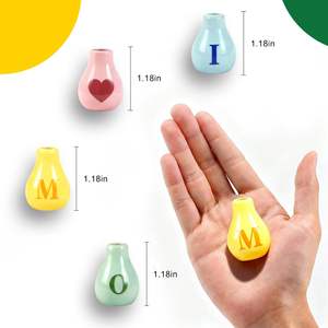 Imanes para Refrigerador, Mini Jarrón de Cerámica con Flores Artificiales, Pequeños Macetas para Cocina, Refrigerador y Oficina - Product Image 3