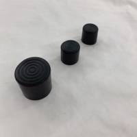 Noir rond Dia10mm 22mm 30mm embouts de jambe en caoutchouc pour chaise table meubles jambe enveloppe meubles jambe protecteur