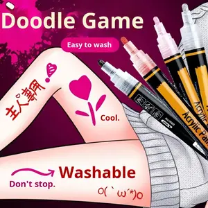 Nouveau BDSM Graffiti stylo effaçable accessoires sexuels jeu pour adultes marqueurs lavables bricolage stylos de tatouage jouets sexuels produits érotiques - Product Image 4