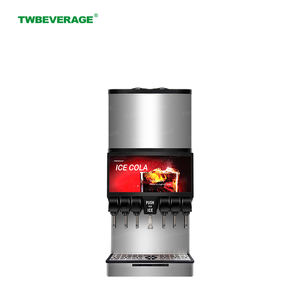 Distributeur de soda silencieux TWBEVERAGE avec machine à glaçons intégrée pour café et bar - Product Image 2