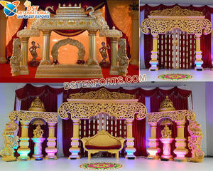 Mandapam de mariage en paon de Manavarai, Sri Lanka, magnifique mandapam de mariage en paon du Sri Lanka, mandapam de mariage indien du sud pour Chicago - Product Image 2