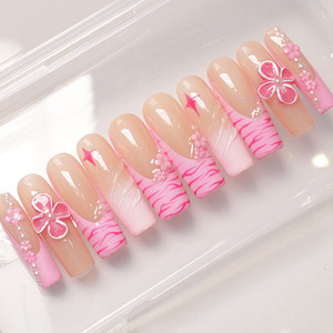 <span class=keywords><strong>Kit</strong></span> <span class=keywords><strong>de</strong></span> <span class=keywords><strong>Uñas</strong></span> Acrílicas Postizas Hechas a Mano, Diseño 3D Pre-diseñado, Juego <span class=keywords><strong>de</strong></span> 10 Piezas, <span class=keywords><strong>Precio</strong></span> <span class=keywords><strong>de</strong></span> Fábrica al por Mayor - Product Image 3
