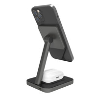 Nouveau Design support de chargeur sans fil 15W support de charge sans fil magnétique 2 en 1