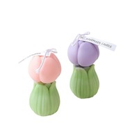 Geburtstag Hochzeit Valentinstag Geschenk Schöne Tulpe Knospe Blumen form Duft kerze